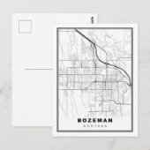 Postale Carte de Bozeman (Devant / Derrière)