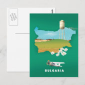 Postale carte de Bulgarie impression voyage (Devant / Derrière)