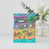 Postale Carte de bureau du parc marin (Debout devant)