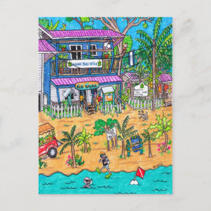 Postale Carte de bureau du parc marin