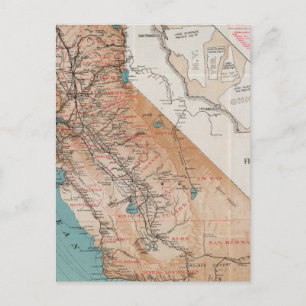 Postale Carte de Californie 2