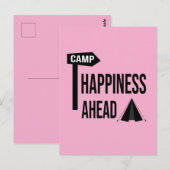 Postale Carte de camping cool (Devant / Derrière)