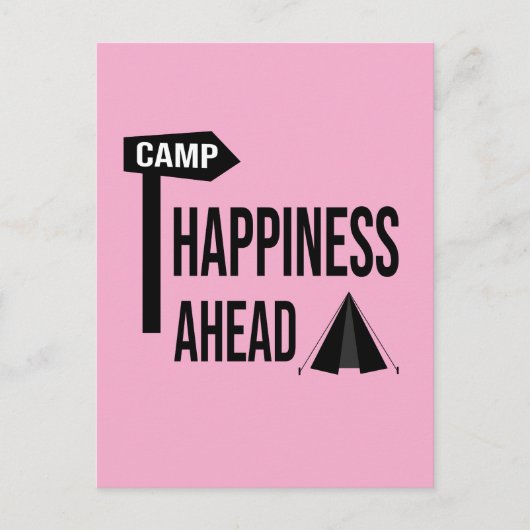 Postale Carte de camping cool (Devant)