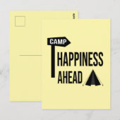 Postale Carte de camping cool (Devant / Derrière)