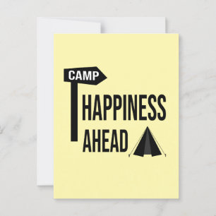Postale Carte de camping cool