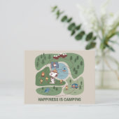 Postale Carte de camping de Snoopy & Woodstock | Peanuts (Debout devant)