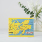 Postale Carte de Cape Ann Massachusetts (Debout devant)
