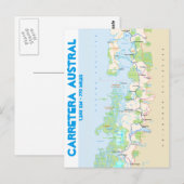 Postale Carte de Carretera Austral (Devant / Derrière)