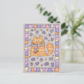 Postale carte de chat (Debout devant)