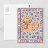 Postale carte de chat (Devant / Derrière)