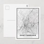 Postale Carte de Chattanooga (Devant / Derrière)