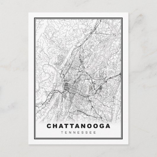 Postale Carte de Chattanooga (Devant)