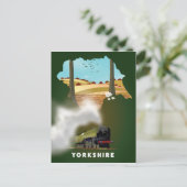 Postale carte de chemin de fer du Yorkshire impression de (Debout devant)