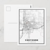 Postale Carte de Cheyenne (Devant / Derrière)