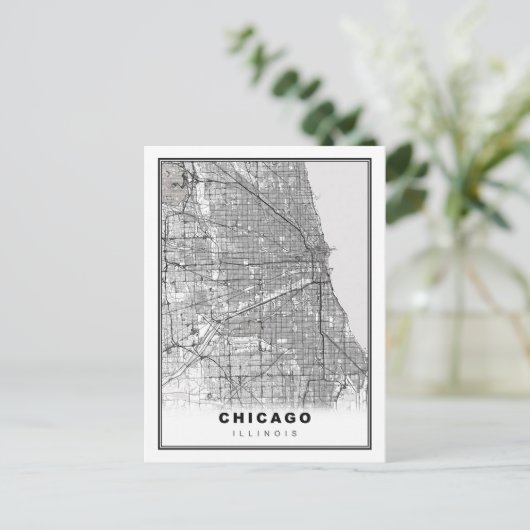 Postale Carte de Chicago (Debout devant)