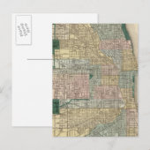 Postale Carte de Chicago City (Devant / Derrière)