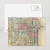 Postale Carte de Chicago par Mitchell (Devant / Derrière)