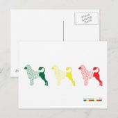 Postale Carte de chien d'eau portugaise (Devant / Derrière)