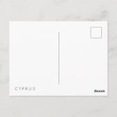 Postale Carte de Chypre (Dos)