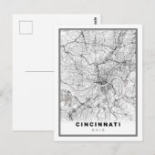 Postale Carte de Cincinnati (Devant / Derrière)
