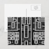 Postale Carte de circuit géométrique (Devant / Derrière)