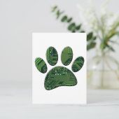 Postale Carte de circuit Pawprint Dog Art (Debout devant)