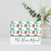 Postale Carte de Citrouille de patchs d'aquarelle (Debout devant)