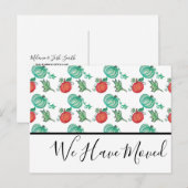 Postale Carte de Citrouille de patchs d'aquarelle (Devant / Derrière)