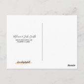 Postale Carte de Citrouille de patchs d'aquarelle (Dos)