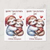 Postale Carte de classe de la soirée Valentine pour enfant (Devant)