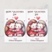 Postale Carte de classe Saint-Hérisson pour enfants Valent (Devant)