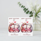 Postale Carte de classe Saint-Hérisson pour enfants Valent (Debout devant)