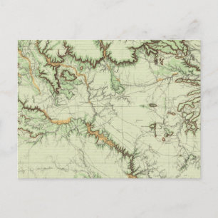 Postale Carte de classification des terres du Nouveau-Mexi