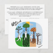 Postale Carte de coaching "À chaque saison son énergie" (Devant / Derrière)
