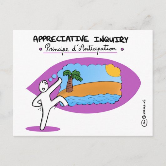 Postale Carte de Coaching "AI - Principe d'Anticipation" (Devant)