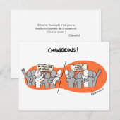 Postale Carte de Coaching "Changeons par l'exemple !" (Devant / Derrière)