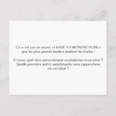 Postale Carte de coaching "Comment impulser le changement" (Dos)