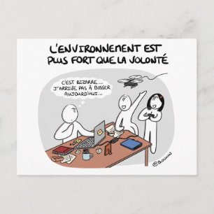 Postale Carte de coaching : Environnement -vs- Volonté