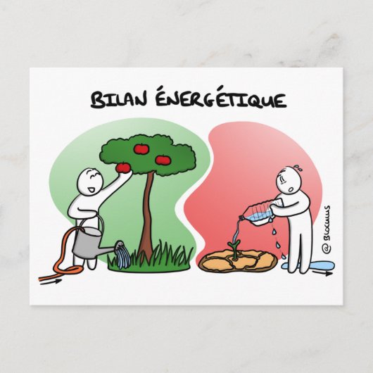 Postale Carte de Coaching "Faites votre Bilan Énergétique" (Devant)