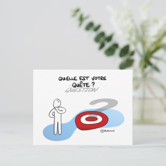 Postale Carte de Coaching "Formuler sa quête" (Debout devant)