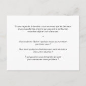Postale Carte de Coaching "Hackez vos obstacles !" (Dos)