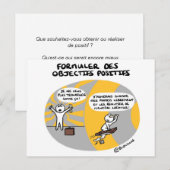 Postale Carte de coaching "Objectifs positifs" (Devant / Derrière)