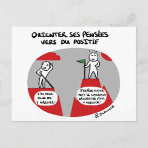 Postale Carte de coaching "Pensées positives"
