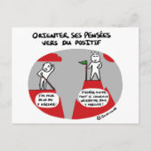 Postale Carte de coaching "Pensées positives" (Devant)