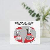 Postale Carte de coaching "Pensées positives" (Debout devant)