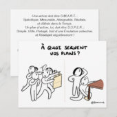 Postale Carte de coaching "Plans d'action S.U.P.E.R." (Devant / Derrière)