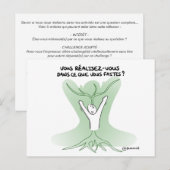 Postale Carte de Coaching "Réalisation de soi" (Devant / Derrière)