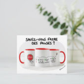 Postale Carte de coaching : Savez-vous faire des pauses ? (Debout devant)