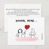 Postale Carte de coaching : Savoir dire "non" (Devant / Derrière)