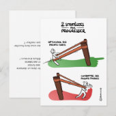 Postale Carte de coaching "Stratégie d'amélioration" (Devant / Derrière)